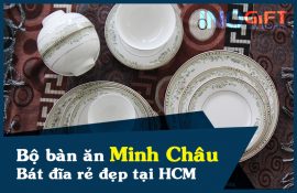 Bộ bàn ăn Minh Châu - tìm mua bát đĩa gốm sứ rẻ đẹp tại HCM
