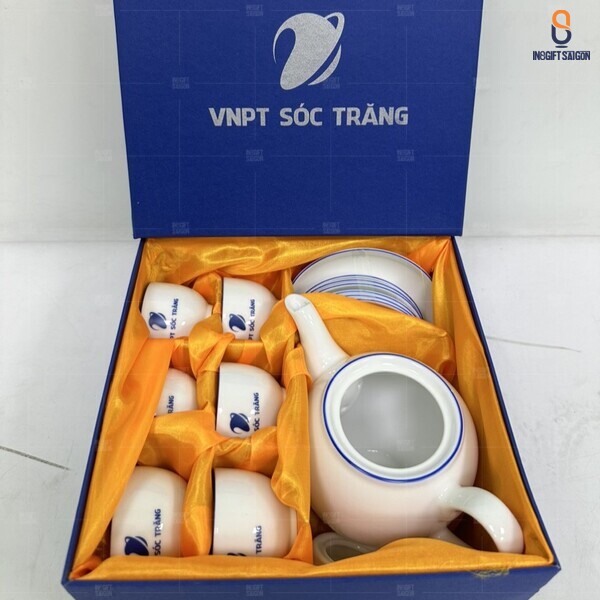 bộ ấm chén quà tặng in logo giá rẻ tận xưởng