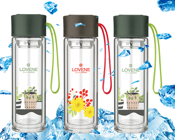 Công ty quà tặng cung cấp bình đựng nước thủy tinh in logo làm quà tặng khách hàng