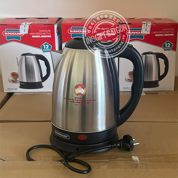 Ấm nước siêu tốc quà tặng in logo