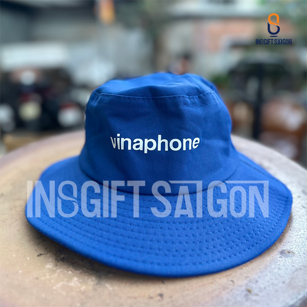 Nón tai bèo rộng vành in logo thương hiệu