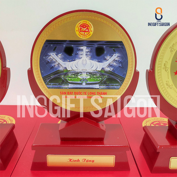 Biểu trưng gỗ đồng quà tặng sự kiện