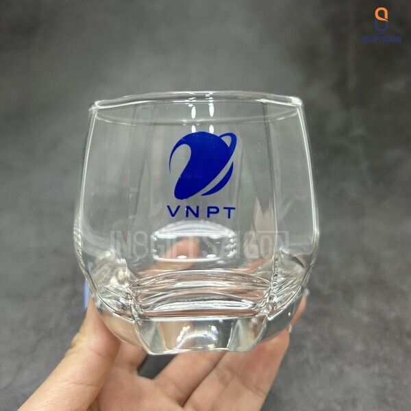 bộ ly thủy tinh in logo quà tặng Đại hội